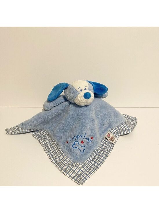 GANZ Other - Baby Ganz Puppy Love Lovey Blue Plaid Dog Security Mini Blankies Boy